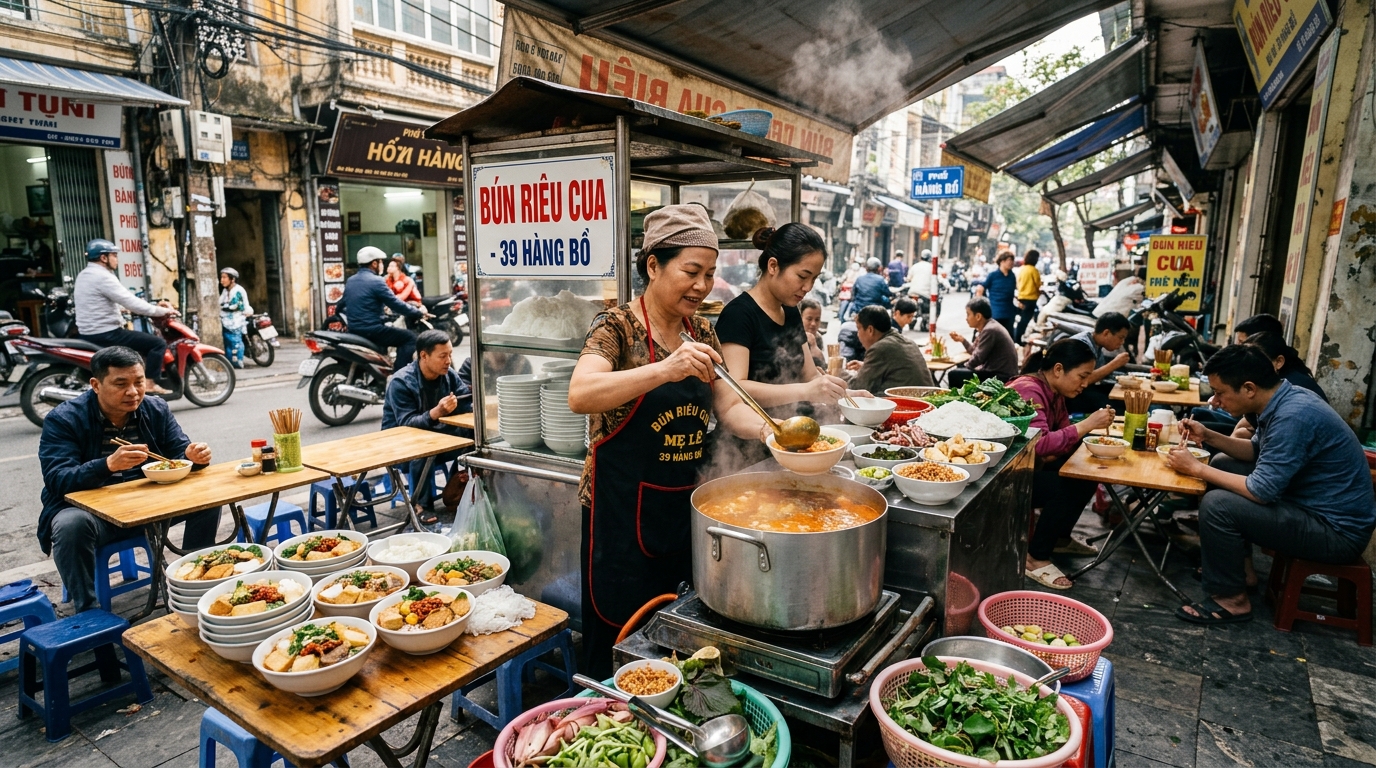 Quan bun rieu Ha Noi